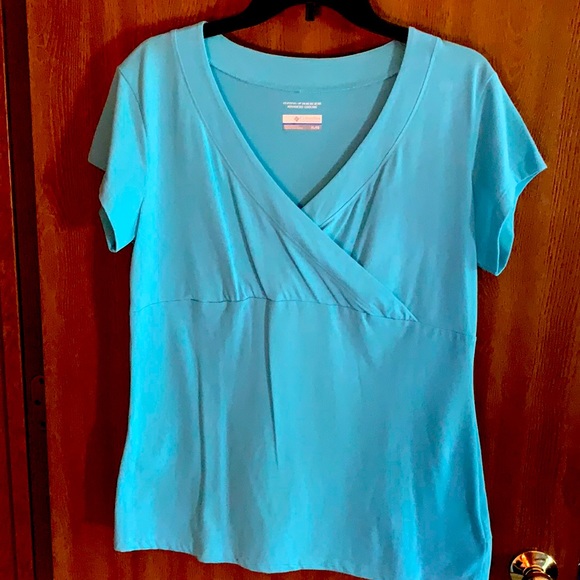 Columbia Tops - Columbia sportswear women’s aqua blue top size XL